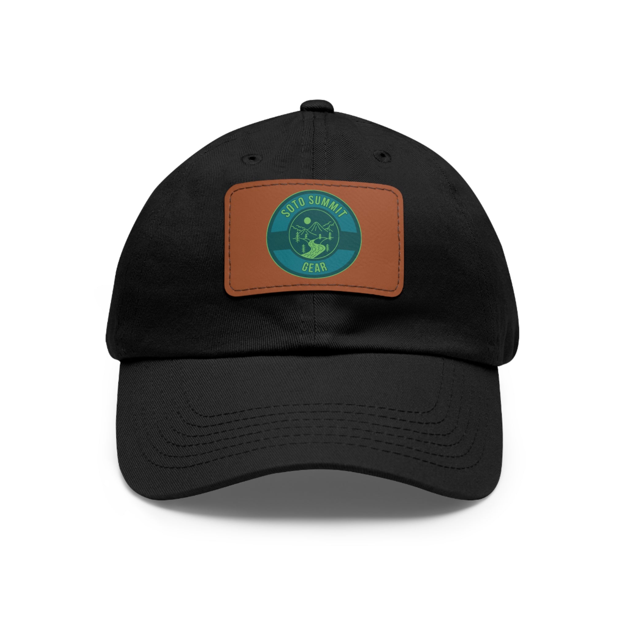 Leather Patch Dad Hat — Summit Gear Logo Cap
