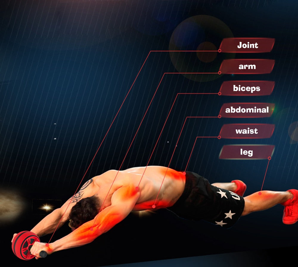 Silent Ab Wheel Roller for Core Home Training