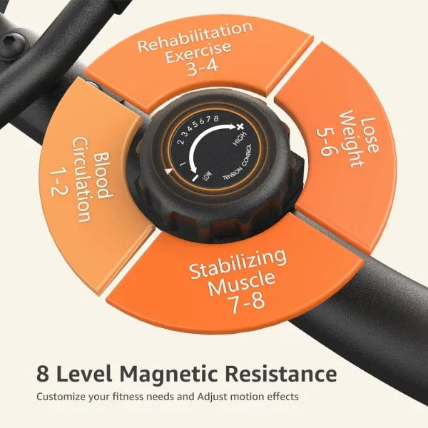 Recumbent Magnetic Exercise Bike for Home Fitness