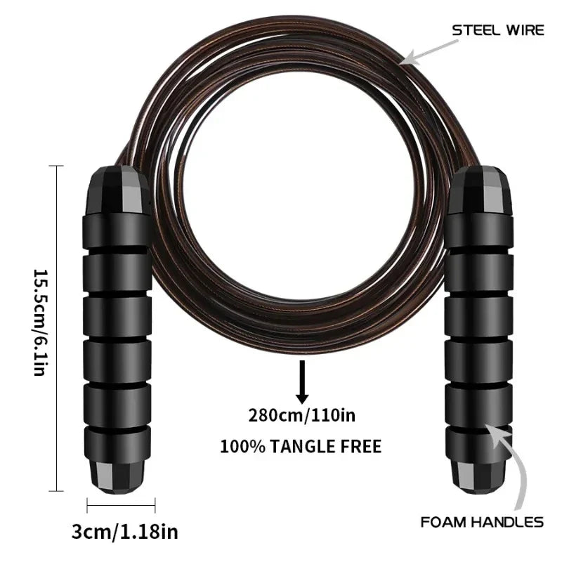 Adjustable Rapid Speed Jump Rope for Fitness Training