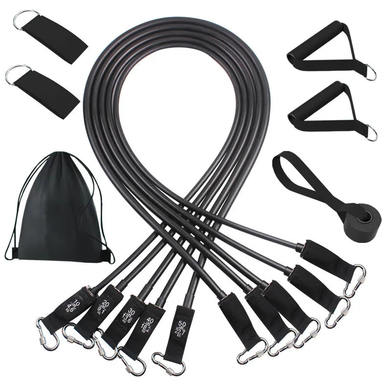 Wrapped Resistance Bands Set for Strength Training Workouts