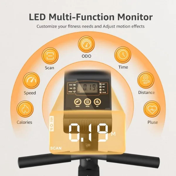 Recumbent Magnetic Exercise Bike for Home Fitness