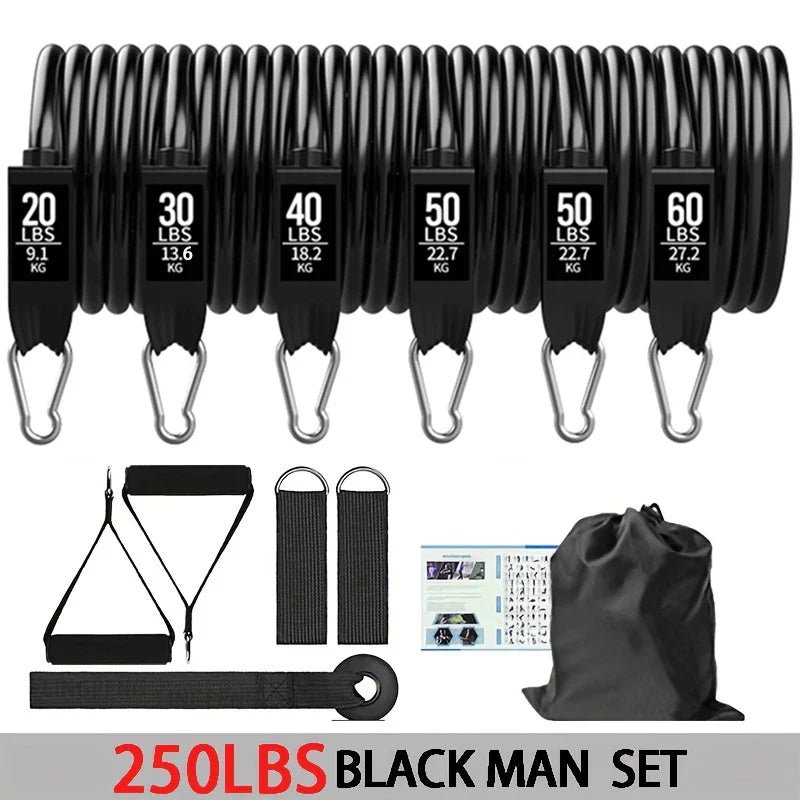 Wrapped Resistance Bands Set for Strength Training Workouts