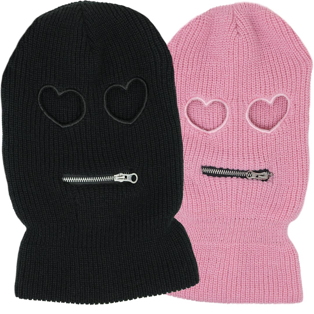 Heart Eyes Ski Mask for Winter Sports